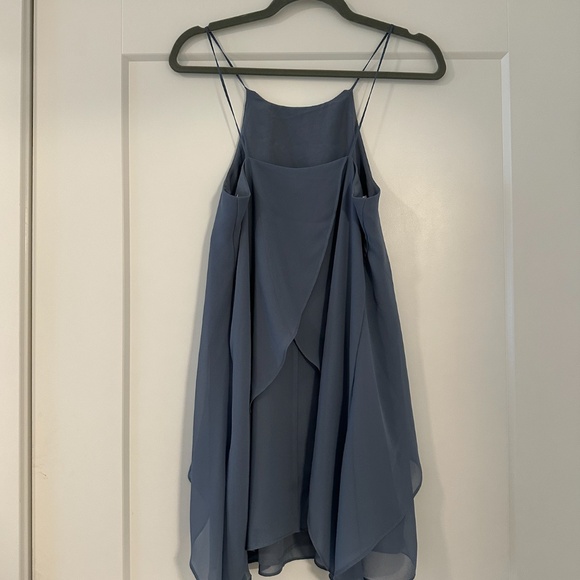 BCBGeneration blue chiffon mini dress - Picture 4 of 5